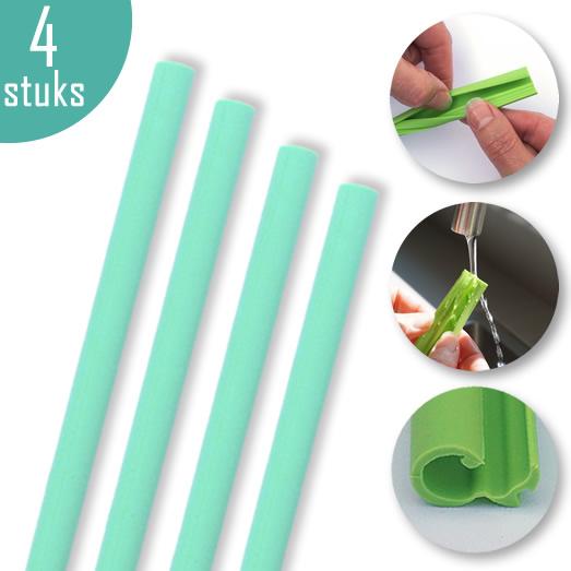 siliconen rietjes slurpy blauw